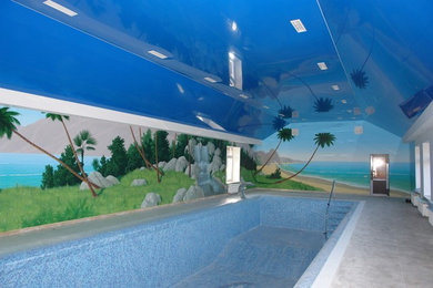 Свежая идея для дизайна: бассейн в морском стиле - отличное фото интерьера