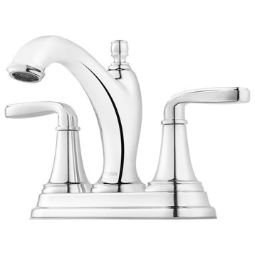 Northcott 4" Centerset Bathroom Faucet, Polished Chrome