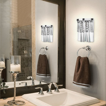 Josephine Design 2-Light 9" Chrome Wall Sconce