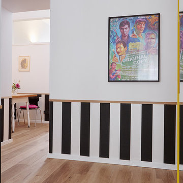 Blockstreifen weisen den Weg