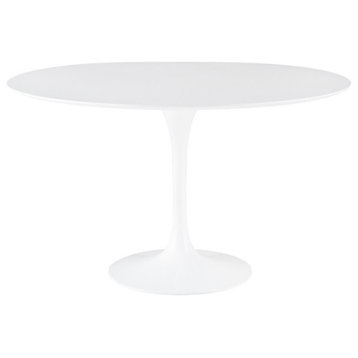 Ginevra dining table white veneer 59"