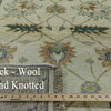 New Floral Design Ivory Oushak Veg Dyed 4'x6' HandKnotted Wool Turkish Rug H5608