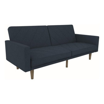 DHP Paxson Convertible Sleeper Sofa in Navy Blue