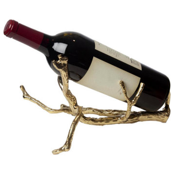 Twig Wine Bottle Holder, Brass