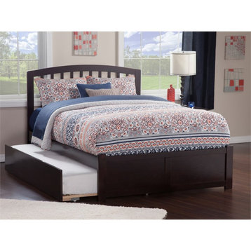 AFI Richmond Full Solid Wood Bed with Twin Trundle in Espresso