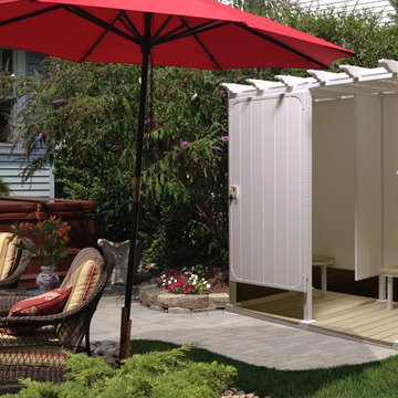 Outdoor Double Shower Stall