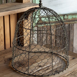 Large Chicken Wire Cloche - Products