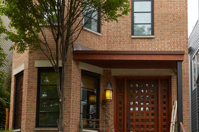 Example of a zen home design design in Chicago