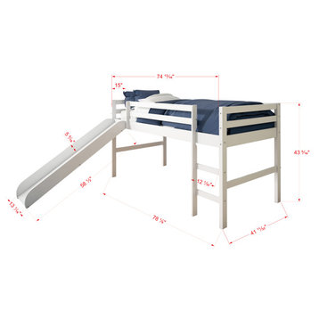 Tent Bed White W/Blue Tent Kit