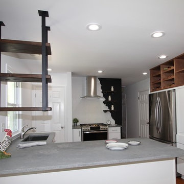 Bel Air Chalkboard Tiled Kitchen