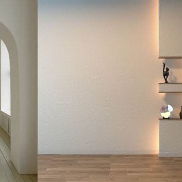 Bright Minimalist Hallway Design at Notting Hill