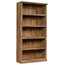 Sauder Misc Storage 5-Shelf Tall Wood Bookcase in Sindoori Mango