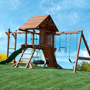 Redwood Swing Set