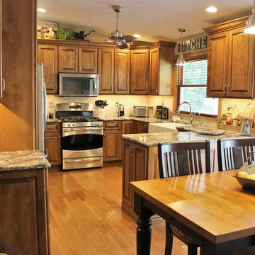 Geneseo, IL- Kitchen With Warm Neutral Colors And Harlech Cambria Tops