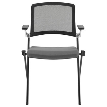 Hilma Stacking Visitor Chair, Gray