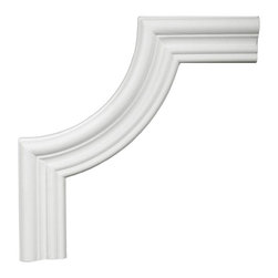Udecor - WR-9054A Flat Molding Corner, Piece - Molding And Trim