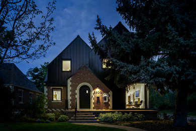 Farmhouse exterior home idea in Denver