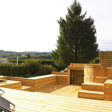 Espace spa bois en Haute Savoie