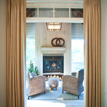 outdoor fireplace