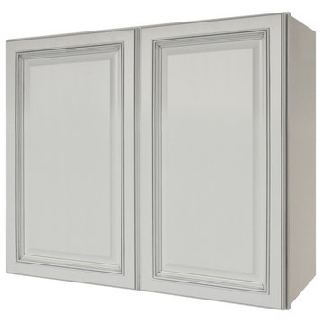 Sunny Wood RLW3630-A Riley 36"W x 30"H Double Door Wall Cabinet - White