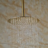 Fontana Polished Gold 10" Round Rain Shower Head Ceiling Mounted