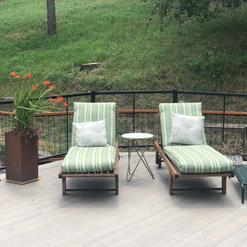 DecTec Deck Roof, Fortress Cable Railing and Wild Hog wire fence