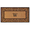 Calloway Mills Abbington Monogram Doormat, 36"x72", Letter W