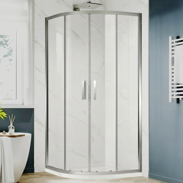 Frameless Corner Shower Enclosure – UK-F | 10mm SGCC Certified Glass