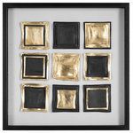 Uttermost - Uttermost 04303 Fair and Square - 31.5 Inch Modern Shadow Box - Displaying A Modern Yet Timeless Look, This Wall AFair and Square 31.5 Gold Leaf/Satin Blac *UL Approved: YES Energy Star Qualified: n/a ADA Certified: n/a  *Number of Lights:   *Bulb Included:No *Bulb Type:No *Finish Type:Gold Leaf/Satin Black
