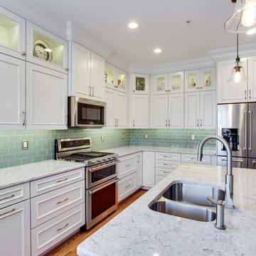 Transitional Two-Finish Kitchen Remodel Frederick, MD