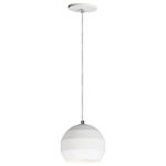 ET2 Lighting - ET2 Lighting Hive LED 1-Light Pendant in White - Unique shaped pendants of White gypsum and Grey concrete provide an economical solution for your lighting needs. With LED GU10 light bulbs included you get both style and long life from these durable pendants.