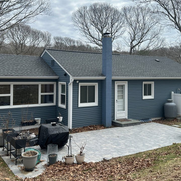 Sag Harbor Siding - Harbor Blue Shakes & Dutch Lap | Alpha Windows & Siding