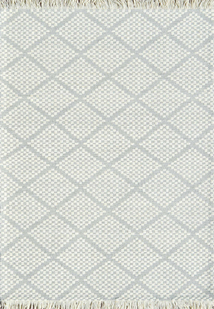 Dynamic Rugs Lola Wool Handmade Area Rug 2123-190 Ivory/Gray, 9X12 ...