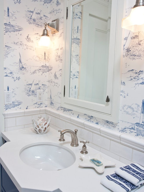 Nautical Wallpaper  Houzz