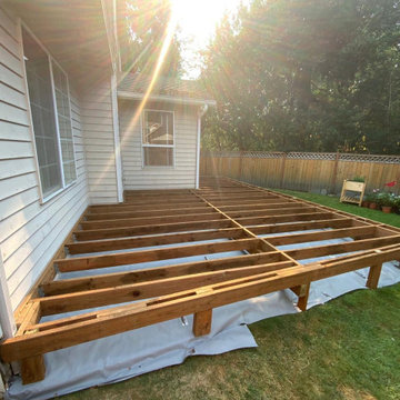 During deck renovation in Burien, WA