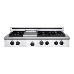 American Range 48" Slide-in Cooktop, Stainless Steel | ARSCT-486GD - Cooktops