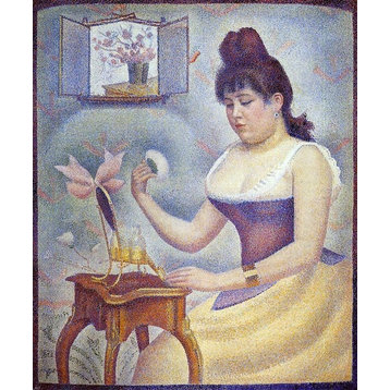 Georges Seurat Young Woman Powdering Herself 20"x25" Premium Canvas Print