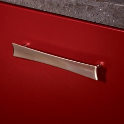 Contemporary Red Kitchen - Cabinet And Drawer Handle Pulls