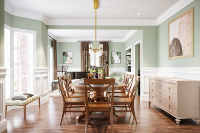 Example of a dining room design in Dallas