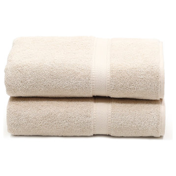 Linum Home Textiles Sinemis Terry Bath Towels, Set of 2, Beige
