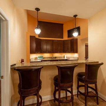 Basement Built for Entertainment in Clifton, Virginia