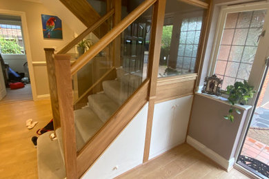 Design ideas for a modern staircase in Hertfordshire.