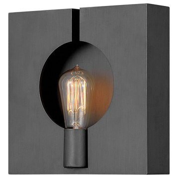 Lisa McDennon Ludlow 1 Light Wall Sconce, Brushed Graphite