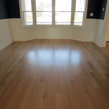 EAST ISLIP: 4" RIFT SAWN RED OAK INSTALLED & FINISHED - BONA AMBERSEAL/TRAFFIC