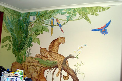 Island style kids' room photo in New York