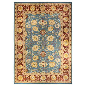 Eclectic, One-of-a-Kind Hand-Knotted Area Rug Blue, 12' 1" x 17' 3"