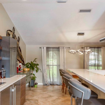Mid Century Modern Kitchen and Bar