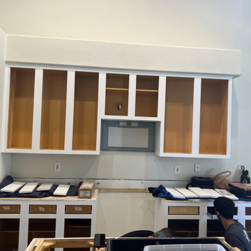 White Shaker Style Kitchen Reface