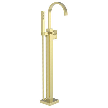 Newport Brass 2040-4261 Secant Floor Mounted Tub Filler - Satin Brass (PVD)