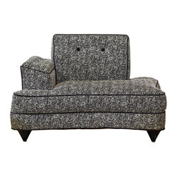 1950's Style Black and White Armchair - Armchairs And Accent Chairs